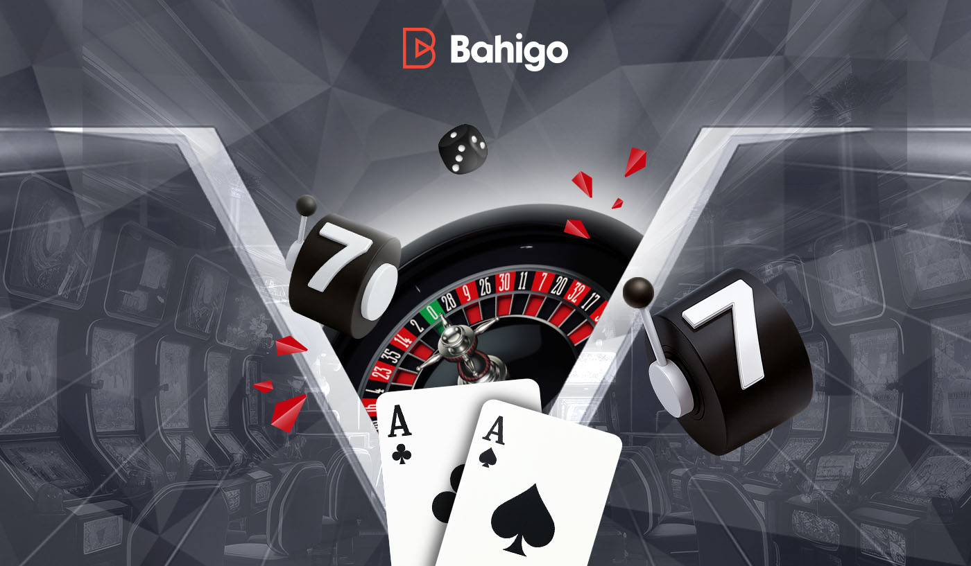 Bahigo Casino mit Roulette, Slot Symbolen und klassischen Casino Elementen.